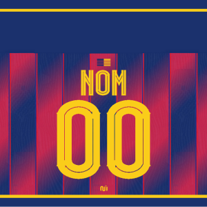 Plaque de Rue Barcelone 2025/2026 – Maillot Domicile